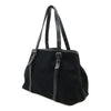 Secondhand Bottega Veneta Vernice Black Canvas Bag