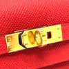 Secondhand Hermès Kelly 25 Red Leather Bag