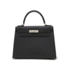 Secondhand Hermès Kelly 28 Black Leather Bag