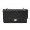 Secondhand Chanel Timeless Black Leather Bag