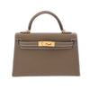 Secondhand Hermès Kelly Grey Leather Bag