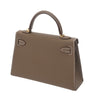 Secondhand Hermès Kelly Grey Leather Bag