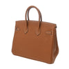 Secondhand Hermès Birkin 25 Gold Leather Bag