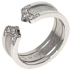 Secondhand Cartier 2C C2 Silver White Gold Jewelry