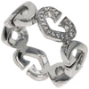 Secondhand Cartier C heart Silver White Gold Jewelry