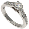 Secondhand Cartier Solitaire Silver Platinum Jewelry