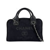 Secondhand Chanel Deauville Black Canvas Bag