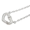 Secondhand Cartier C heart Silver White Gold Jewelry