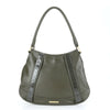 Secondhand Burberry Nova Check Gray Leather Bag