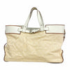 Secondhand Gucci Abbey Ivory Canvas, Leather Bag