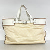 Secondhand Gucci Abbey Ivory Canvas, Leather Bag