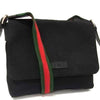 Secondhand Gucci Sherry Black Canvas, Leather Bag
