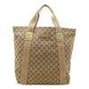 Secondhand Gucci GG canvas Beige Canvas, Leather Bag