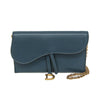 Secondhand Dior Saddle Blue Leather Accessories