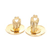 Hermès Gold Plated Horn Sellier Clip On Earrings Secondhand