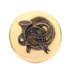 Hermès Gold Plated Horn Sellier Clip On Earrings Secondhand