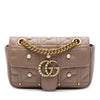 Gucci Small GG Marmont Pearl Studded Matelasse Calfskin Aria Shoulder Bag Secondhand