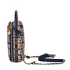 Secondhand Chanel 19A Egypt Multicolor Tweed Minaudière Clutch on Chain with Gold Hardware - '10s