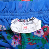 second hand Yves Saint Laurent  Top And Blue Floral Silk Skirt Set