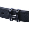 Secondhand Hermès Pop H Belt 15mm Black Epsom Leather Palladium Hardware - '20s