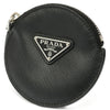 Secondhand Prada Round Zipper Black Leather Accessories