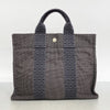 Secondhand Hermès Herline Grey Canvas Bag