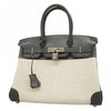 Secondhand Hermès Birkin 30 Black Canvas, Leather Bag