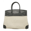 Secondhand Hermès Birkin 30 Black Canvas, Leather Bag