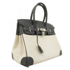 Secondhand Hermès Birkin 30 Black Canvas, Leather Bag