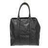 Secondhand Gucci imprime Black Leather Bag