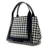 Secondhand Balenciaga Navy Cabas Black Canvas, Leather Bag