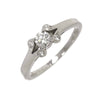 Secondhand Cartier Solitaire Silver Platinum Jewelry