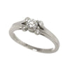 Secondhand Cartier Solitaire Silver Platinum Jewelry