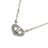 Secondhand Cartier C heart Silver White Gold Jewelry