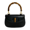 Secondhand Gucci Bamboo Black Leather Bag