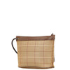 Secondhand Burberry Vintage Check Beige Canvas, Leather Bag