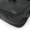 Secondhand Chanel Coco Mark Black Leather Bag