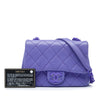 Chanel Mini Square Quilted Caviar CC Incognito Single Flap Secondhand