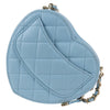 Secondhand Chanel Coco Mark Blue Leather Bag