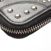 Studded Leather Zip Around Wallet - '10s Second-hand