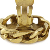 Chanel CC Gold Plated Strass Round Clip On Earrings Secondhand