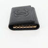 Secondhand Chanel Logo CC Black Leather Accessories