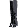 Secondhand Saint Laurent Fall 2017 Black Patent Leather Over-the-Knee Boots - '10s