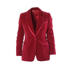 Gucci by Tom Ford Red Cotton Velvet Pantsuit - '90s
