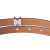 Secondhand Hermès Pop H Belt 15mm Black Epsom Leather Palladium Hardware - '20s