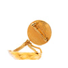 Secondhand Chanel CC Gold Plated Quilted Flap Bag Medallion Brooch