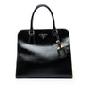 Secondhand Prada Saffiano Vernice Open Pyramid Convertible Tote