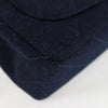 Secondhand Chanel Flap bag Navy Cotton