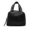 Chanel CC Perforated Caviar Bowler Bag Secondhand