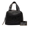 Chanel CC Perforated Caviar Bowler Bag Secondhand